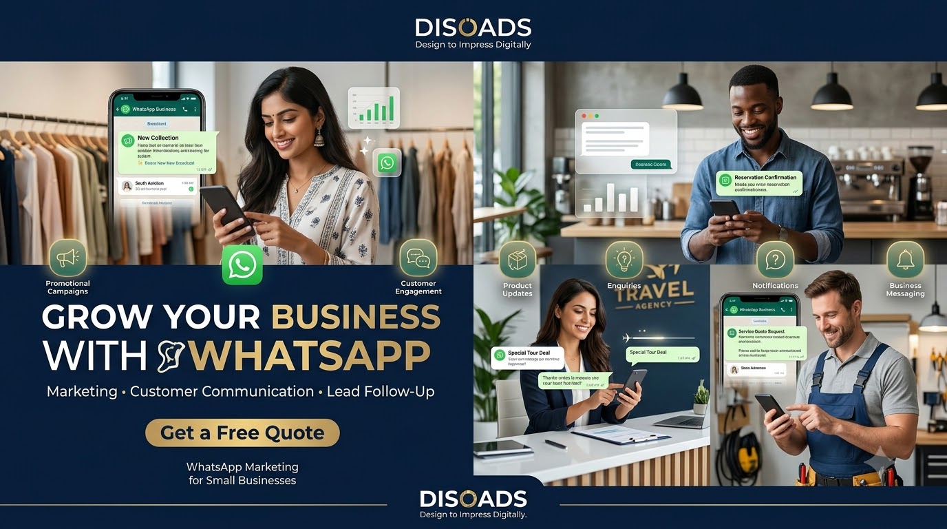 WhatsApp marketing services in Madurai - Disoads WhatsApp Business communication