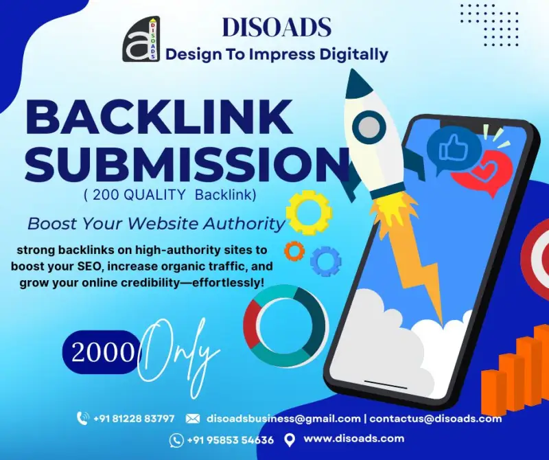 Backlink Submission: Boost Your Website Authority & SEO with Disoads