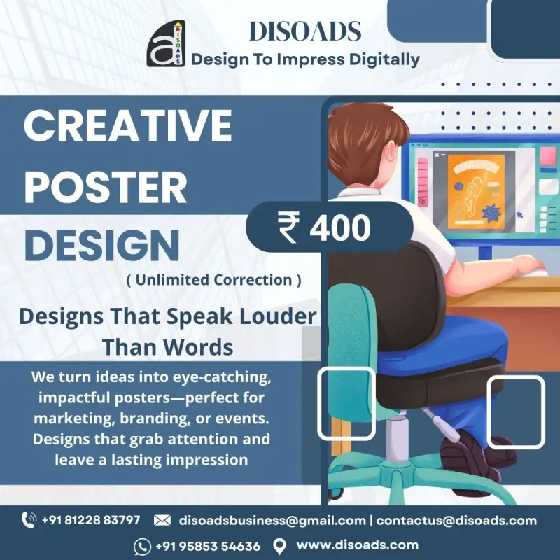 Creative Poster Design Services: Designs That Speak Louder Than Words - Disoads