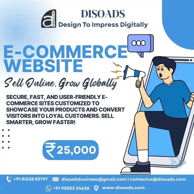 E-commerce Website Development: Sell Online, Grow Globally with Disoads