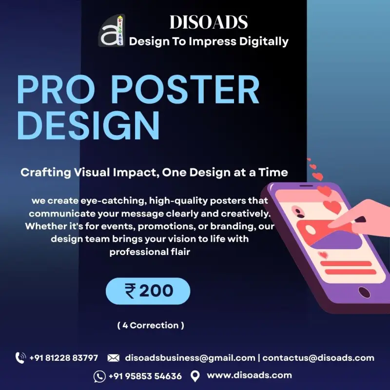 Elevate Your Brand with Professional Poster Design Services - Disoads