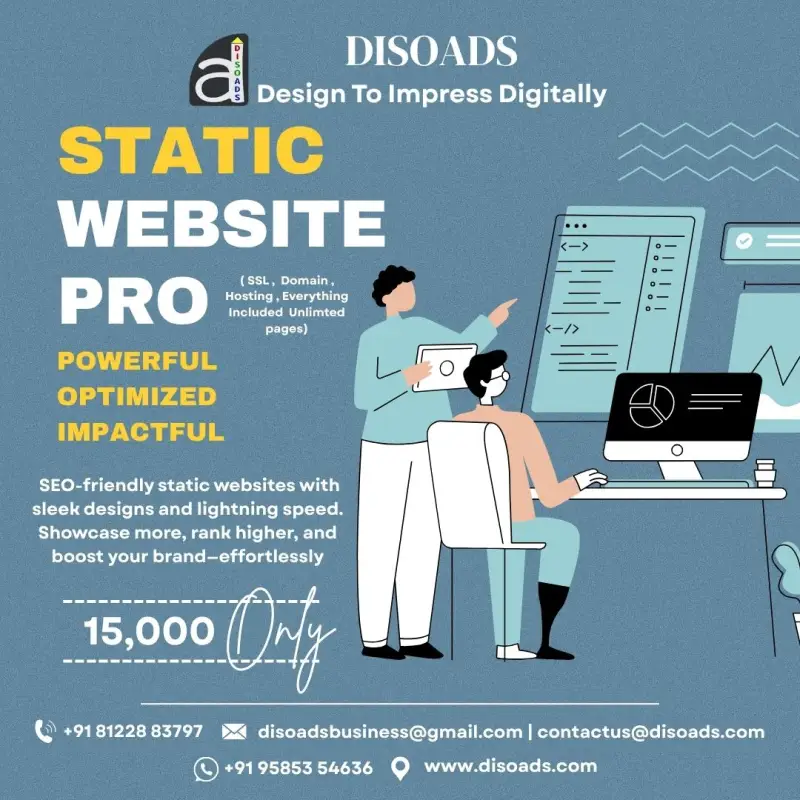 Static Website Pro: Powerful, Optimized, Impactful Web Solutions by Disoads