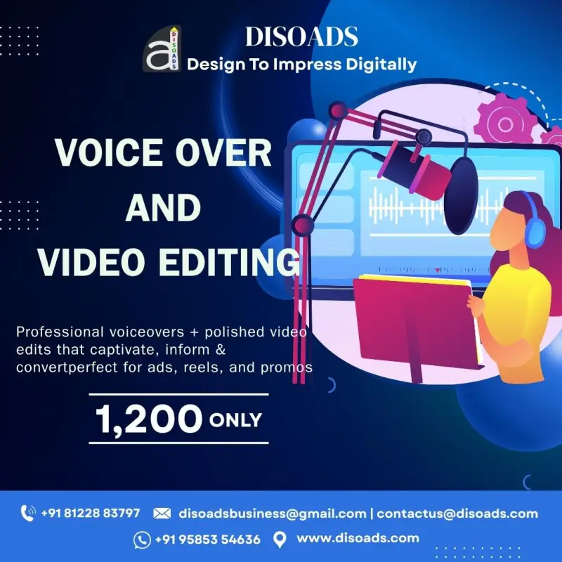 Professional Voice Over & Video Editing Services for Impactful Content - Disoads
